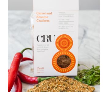 Keto Raw Carrot & Sesame Crackers