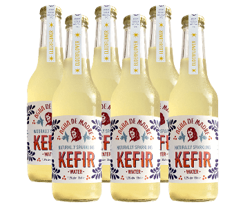 Agua De Madre Elderflower & Apple Water Kefir 6 x 330ml