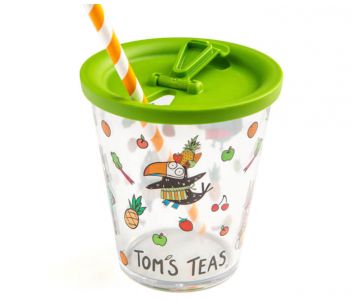 Gift set - x4 Tom's Teas and reusable cup and lid