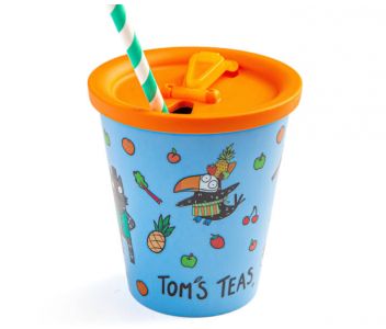 Gift set - x4 Tom's Teas and reusable cup and lid