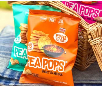 PEA POPS SMOKY BBQ CHICKPEA CRISPS 12 x 80g