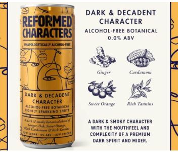 Dark & Decadent Character Alcohol Free Distilled Drink (Alt Whisky) X 12 CANS