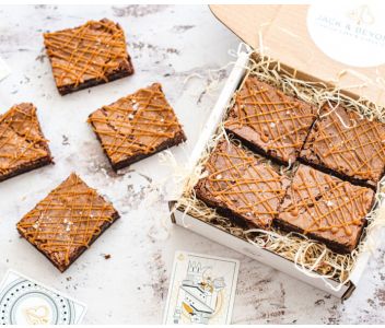 Salted Caramel Brownies Box of 8