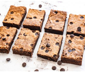 Chocolate Chip Brownies Box of 8
