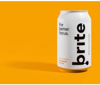 Brite Natural Focus Energy - Pineapple Mango 24 x 330ml