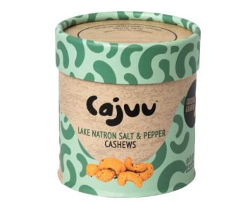 Lake Natron Salt and Pepper Cashew Nut Tube (1 x 80g)