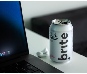 Brite Natural Focus Energy - Raspberry Mint 24 x 330ml