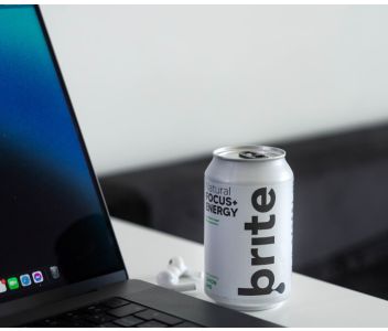 Brite Natural Focus Energy - Lemon Lime 24 x 330ml