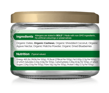 Blueberry Coconut Matcha Nutty Nibbles 