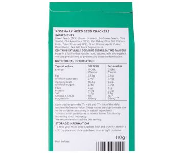 Rosemary Mixed Seed Crackers 