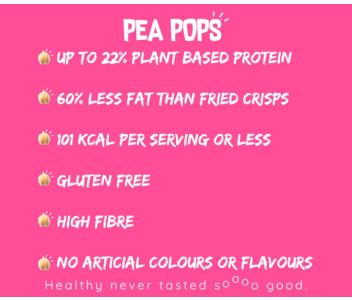 Pea Pops Chickpea Crisps Simply Salted (12x70g) - Gluten Free, Vegan, High Protein