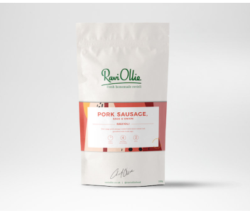 Free-range pork sausage, sage and onion ravioli (6 servings)