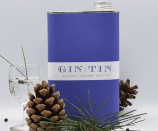 LONDON DRY BLUE SPRUCE, CARDAMOM & LEMON PEEL GIN IN A TIN - 50CL