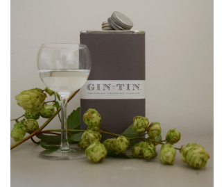 LONDON DRY FUGGLES HOPS, CORIANDER SEED & MARIS OTTER MALT GIN IN A TIN - 50CL TIN