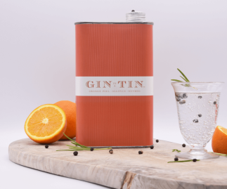 LONDON DRY ORANGE PEEL, NUTMEG & ALL SPICE GIN A TIN- 50CL TIN