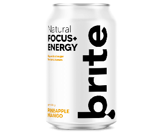 Brite Natural Focus Energy - Pineapple Mango 24 x 330ml
