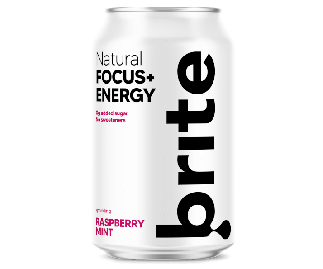 Brite Natural Focus Energy - Raspberry Mint 24 x 330ml