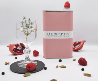 LONDON DRY POMEGRANATE, RASPBERRY & CARDAMOM GIN IN A TIN - 50CL TIN