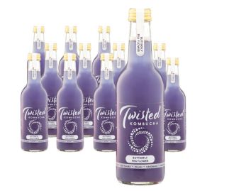 Butterfly Pea Flower Kombucha - 12 Pack