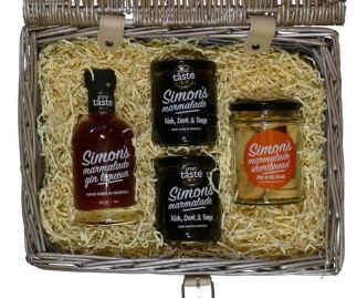 Simon's Hamper No. 2 - marmalade, marmalade gin liqueur & marmalade shortbread