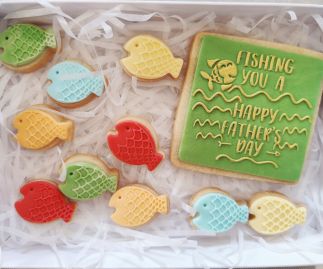 Butter Biscuit with fondant icing - Father's Day 4