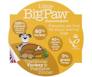 Traditional Turkey & Vegetable Dinners 85g x 48