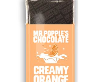 75g – CREAMY ORANGE – Zesty Dairy Free Vegan Milk Chocolate Bar