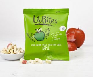 LioBites Freeze-Dried Apple Crisps - 1 box 15 packs -FREE DELIVERY 