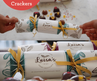 Luxury Christmas Crackers with Award Winning Chocolate Inside