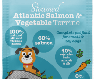       Steamed Atlantic Salmon & Vegetable Terrine 85g x48 Pouches