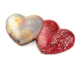 Hugging Hearts filled with Sea Salt Caramel and Kalamansi Ganache 