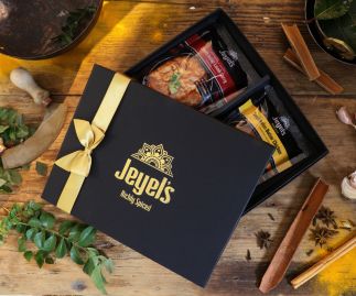 Handmade South Indian Cooking Sauces | Pick Your Cooking Sauces | Any 2 Jeyel’s Sauces | Cooking Sauce Gift Box with Silk Bag