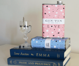 THE LOVE HEART PINK TIN  – FULL OF DELICIOUS GIN