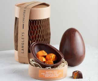 Small Extra Thick Dark Chocolate Ginger Easter Egg