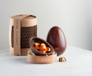 Large Extra Thick Dark Chocolate Ginger Easter Egg