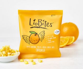 LioBites Freeze-Dried Orange Crispy Bits - 1 box 15 packs-FREE DELIVERY 