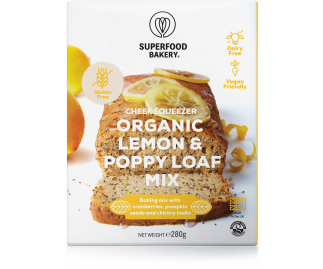 Zesty Cheer Organic Lemon & Poppy Loaf Mix 270g