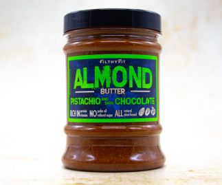 Almond butter with pistachio and dark chocolate 380g