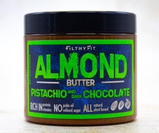 Almond butter with pistachio and dark chocolate 190g