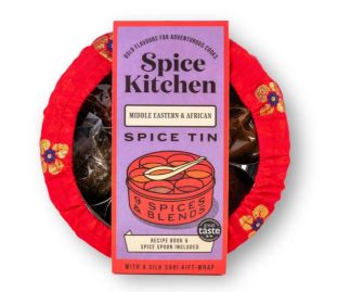 AFRICAN & MIDDLE EASTERN SPICE TIN WITH SARI WRAP | 9 SPICES | 