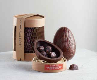 Large Extra Thick Dark Raspberry Easter Egg