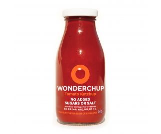 Delicious and Healthy Tomato Ketchup with No Added Sugar or Salt by Wonderchup (260g) - 6 bottles