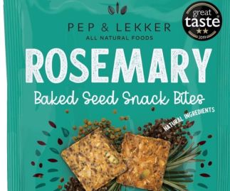 Pep & Lekker Rosemary Prebiotic Baked seed snack bites (box of 5) 