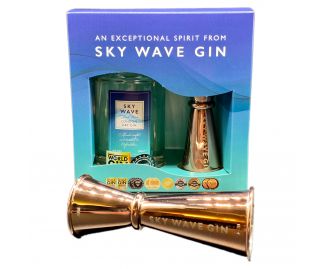 Sky Wave Gin Gift Box & Jigger (1 x 200ml bottle plus Rose Jigger)