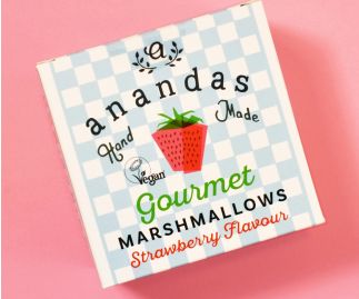 Ananda's Strawberry Marshmallows 80g