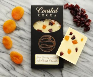 Lemon Cranberry and Apricot White Chocolate Bar