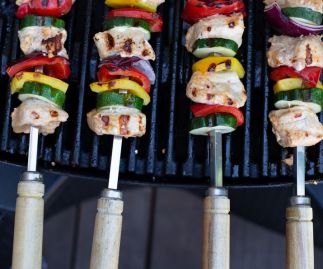 53CM 5MM WIDE SQUARE KEBAB SKEWERS FOR BBQ OR TANDOOR