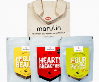 Marulin Gift Pack: 3 x Tea Tent Pouches & Tote Bag