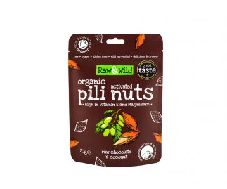 Organic Activated Raw Chocolate & Coconut Pili Nuts - 70g