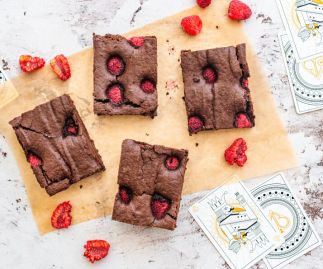 Vegan Chocolate & Raspberry Brownies Box of 8